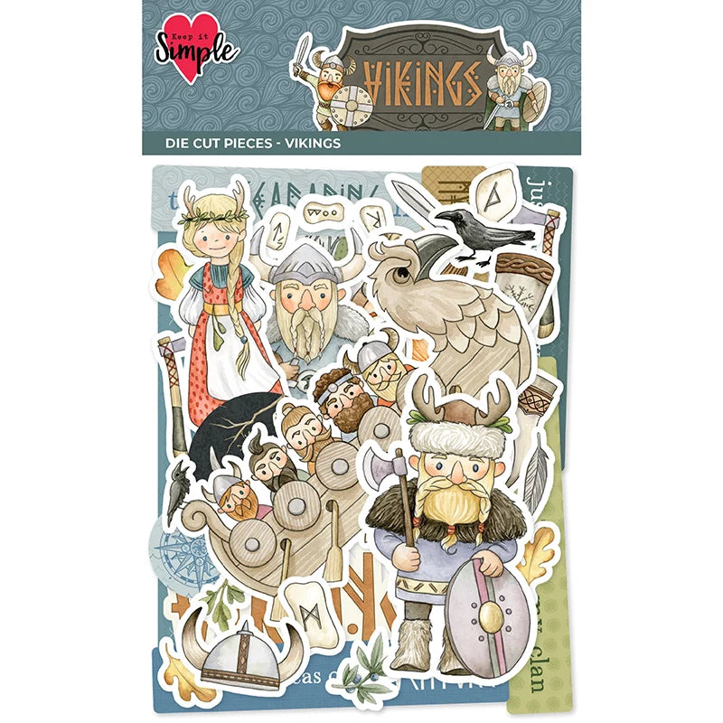 Keep It Simple Paper Crafts - Vikings Die Cut Pieces