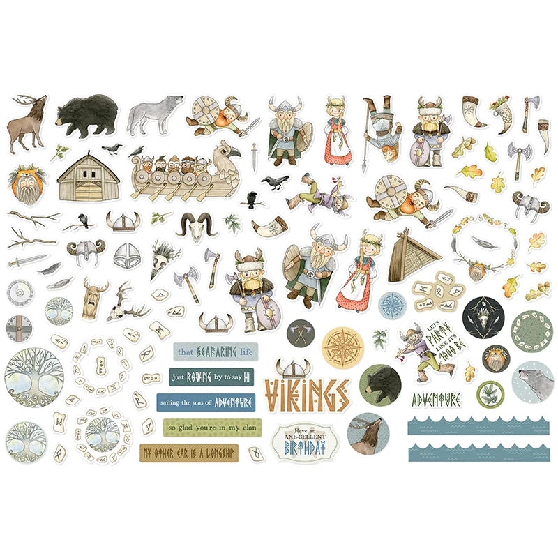 Keep It Simple Paper Crafts - Vikings Die Cut Pieces
