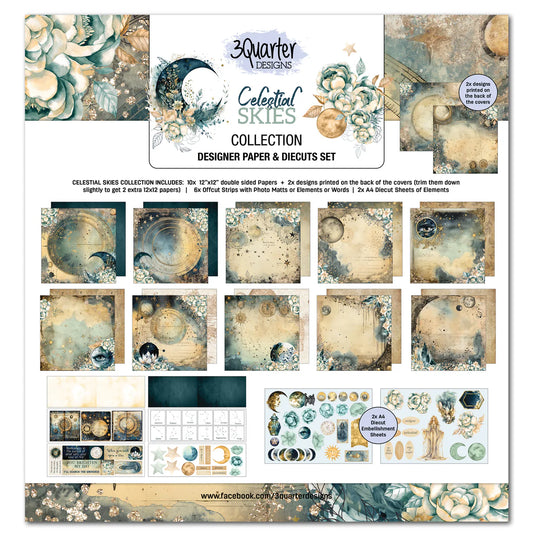 3 Quarter Designs- Celestial Skies 12x12 Collection