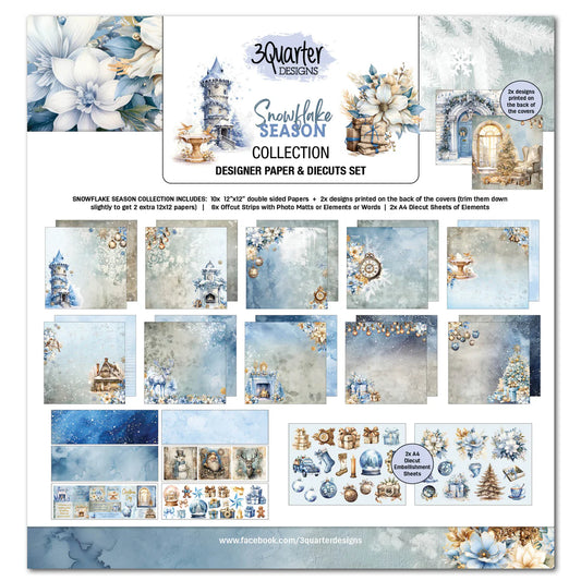 3Quarter Design- Snowflake Season 12x12 Collection