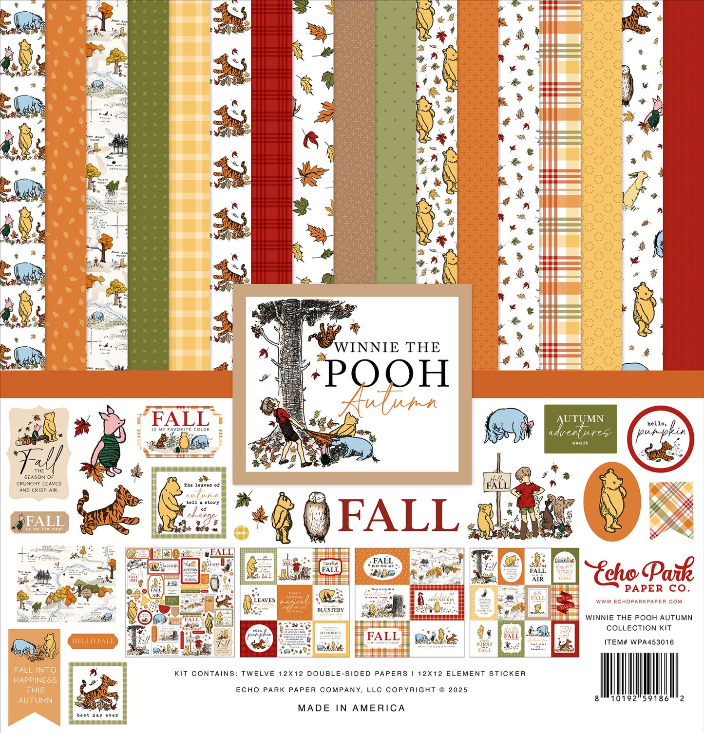 Echo Park - Winnie The Pooh Autumn Collection Kit