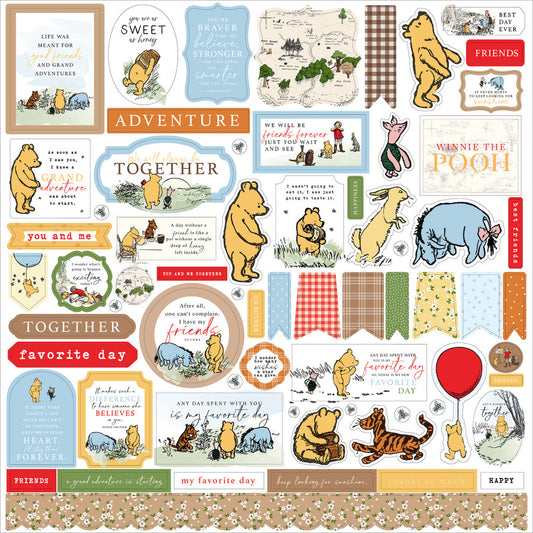 Echo Park- Winnie The Pooh - Element Stickers