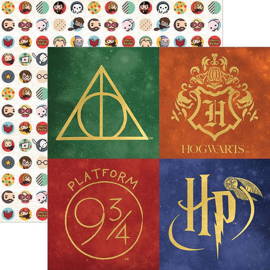 Harry Potter Icons 12x12 Double Sided Embellished Paper