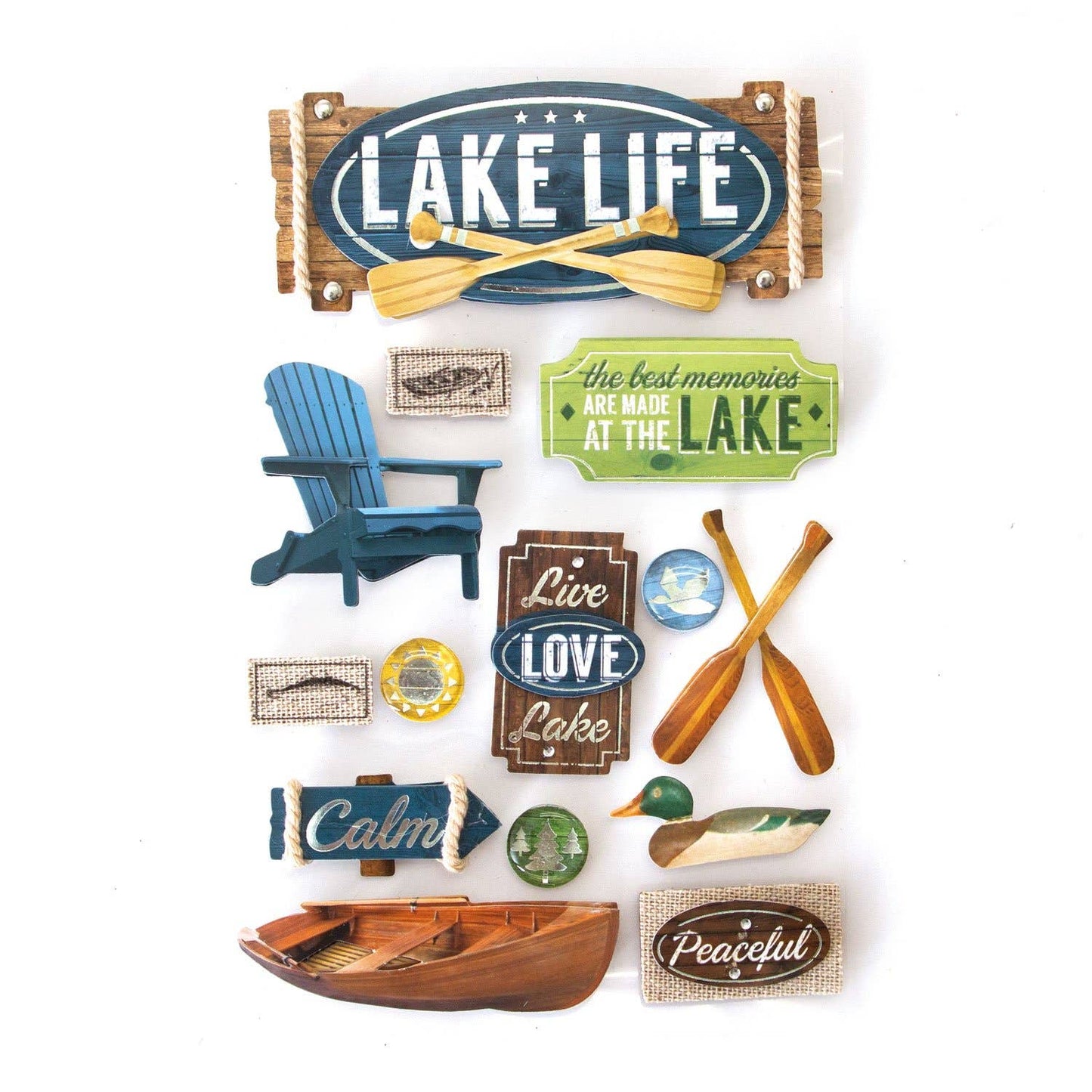 Lake Life Dimensional Sticker
