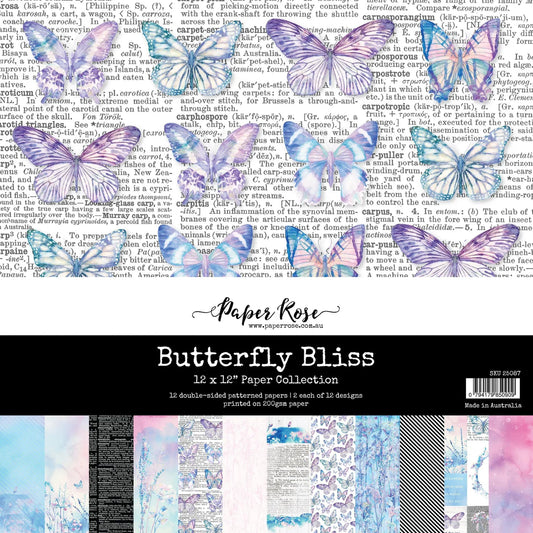 Paper Rose Studio - Butterfly Bliss 12x12 Paper Collection