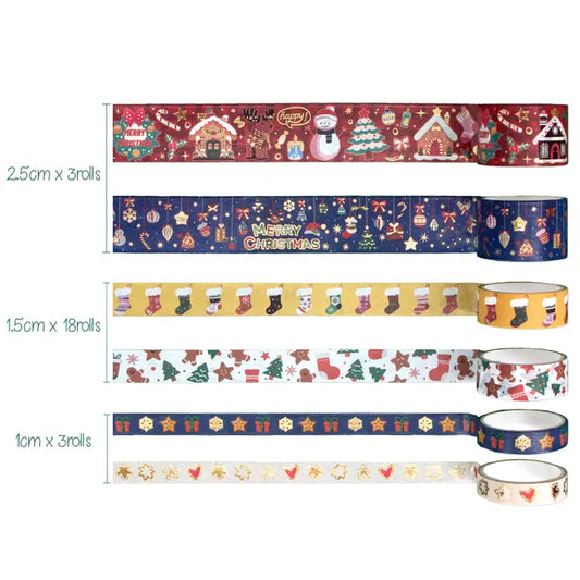Ieebee - Christmas Wishes Washi Tape Box Set