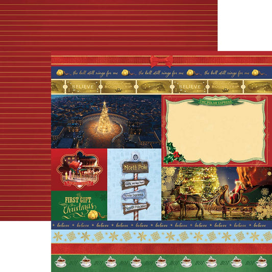 Paper House Productions - The Polar Express - North Pole Tags - 12x12 Single Sheet