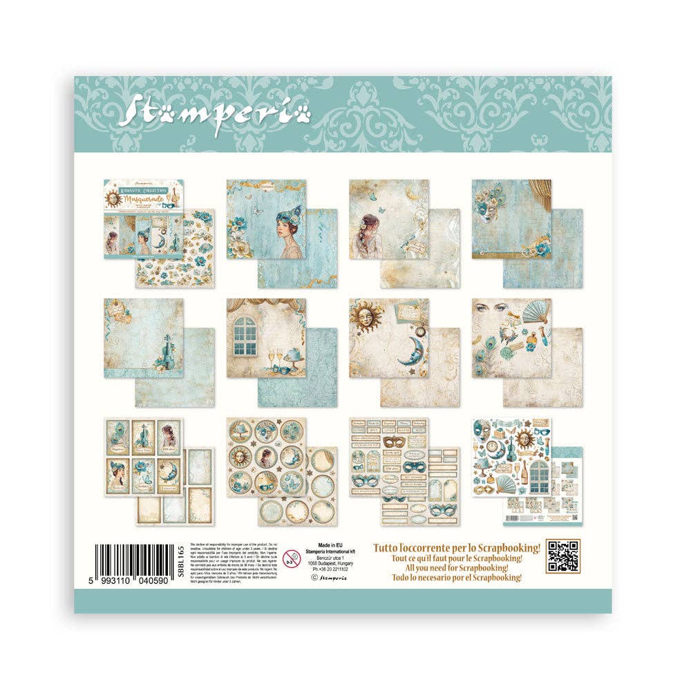 Stamperia - Masquerade Scrapbooking Pad