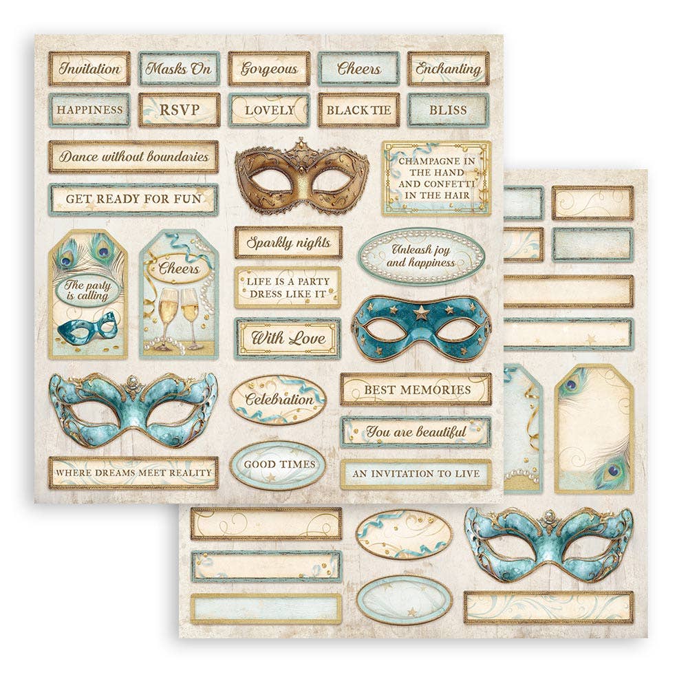 Stamperia - Masquerade Scrapbooking Pad