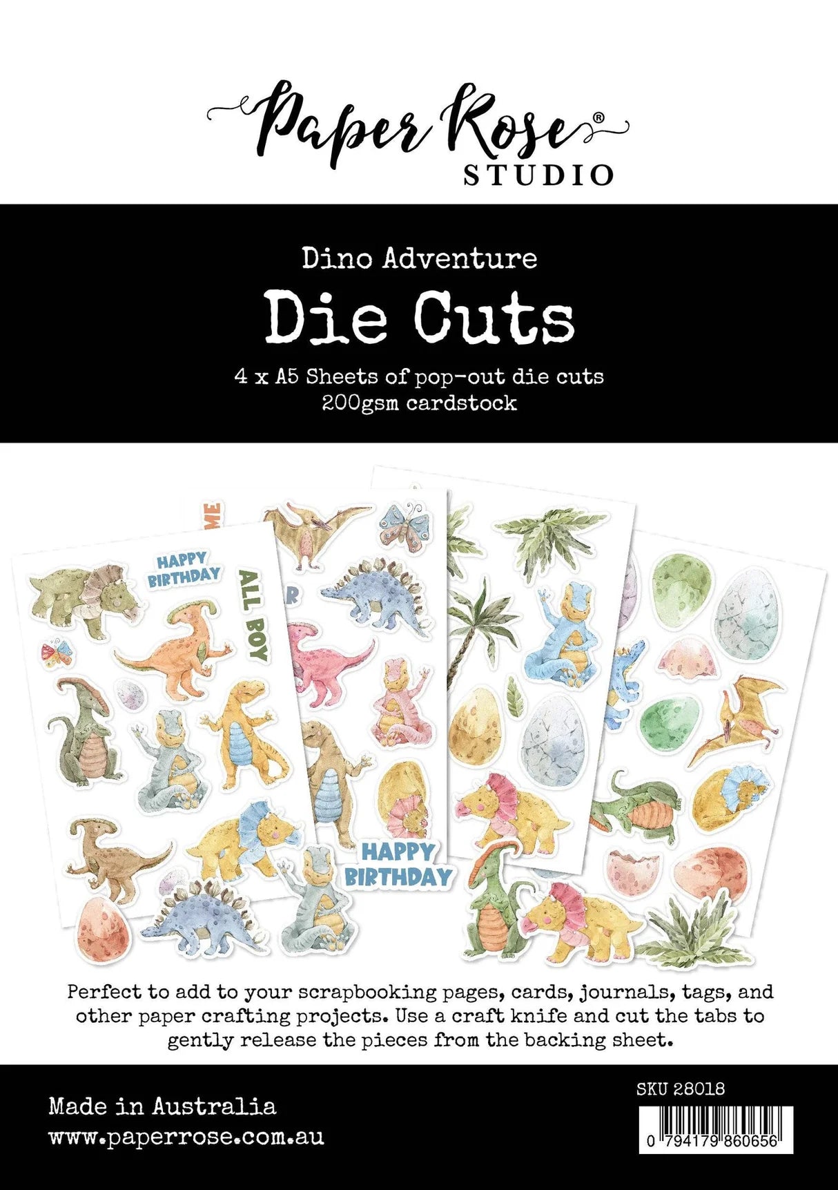 Paper Rose Studio - Dino Adventure Die Cuts