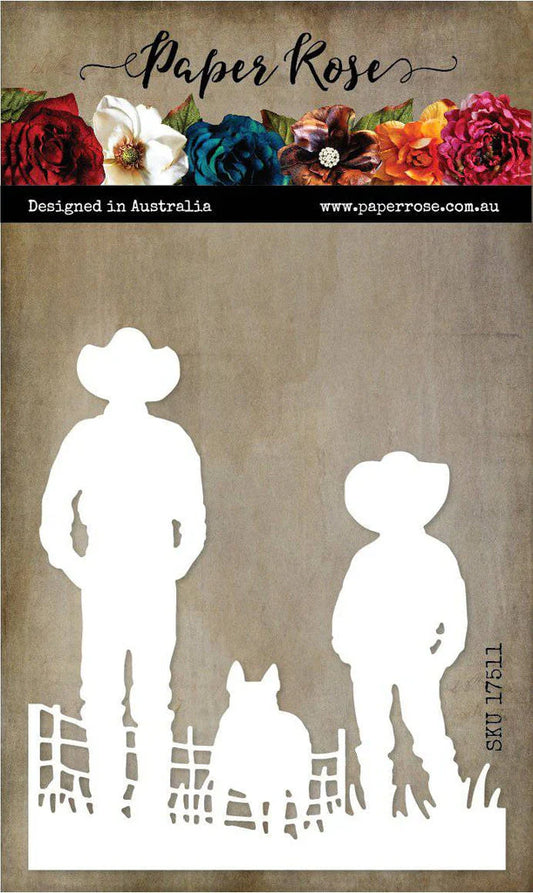 Paper Rose Studio - Farmer & Boy Cutting Die
