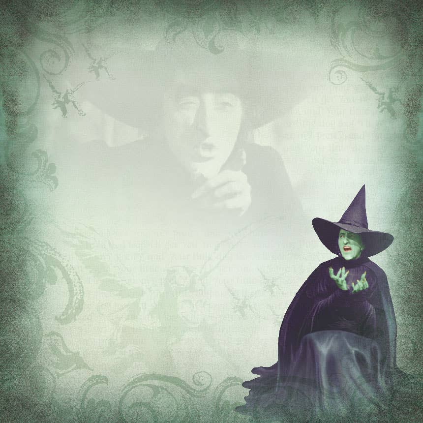 The Wicked Witch - Wizard of Oz Double Sided Paper