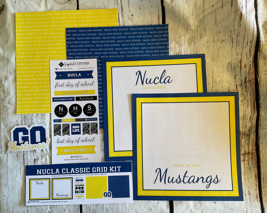 Scrapbook Customs-Classic School Grid Kit-NUCLA