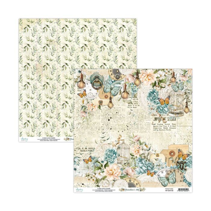 Mintay Papers - Grandma's Attic #2 12x12 Paper