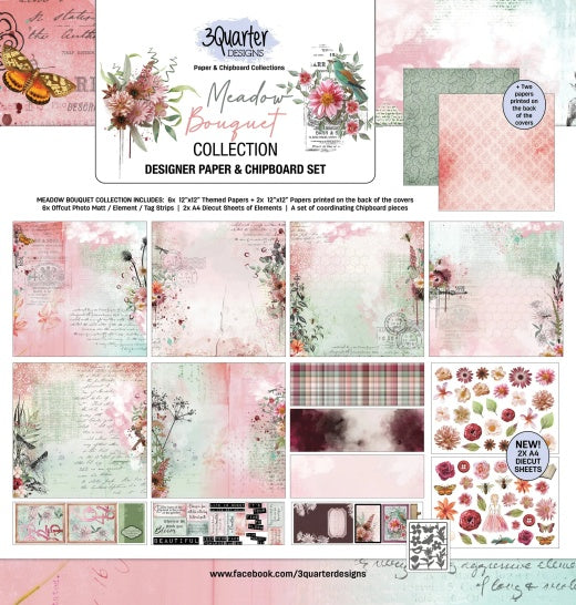 3Quarter Designs- Meadow Bouquet Scrapbook Collection