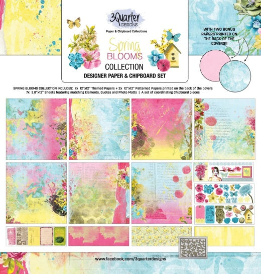 3Quarter Designs- Spring Blooms Scrapbook Collection