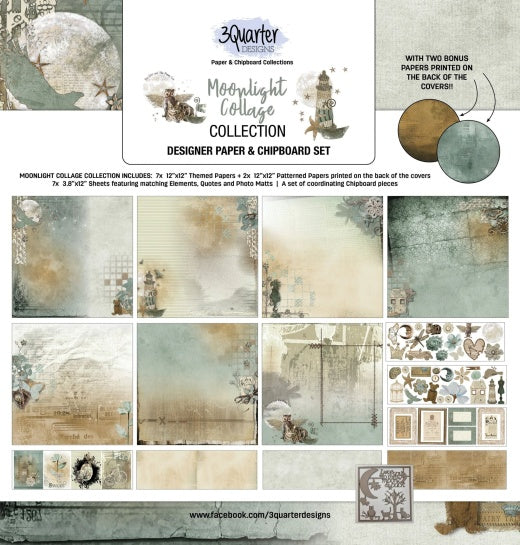 3Quarter Designs- Moonlight Collage Scrapbook Collection