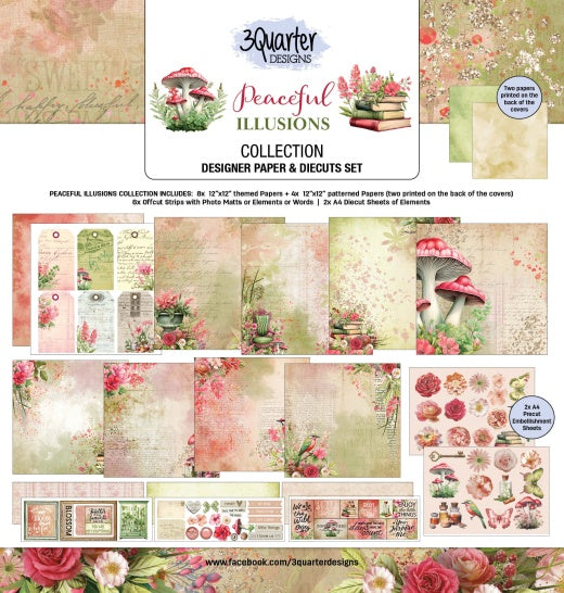 3Quarter Designs- Peaceful Illusions Scrapbook Collection