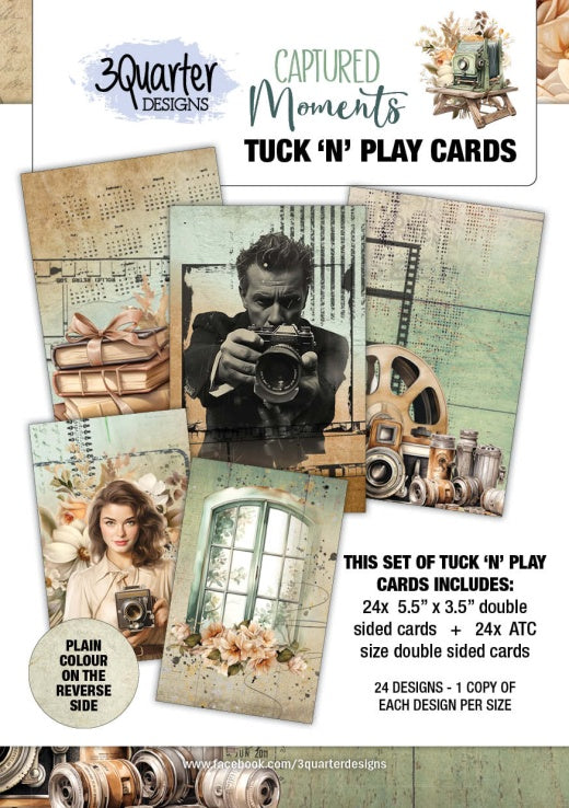 3Quarter Design- Captured Moments Tuck and Play Cards