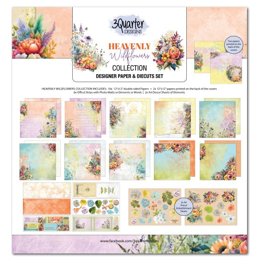 3Quarter Designs- Heavenly Wildflower Scrapbook Collection