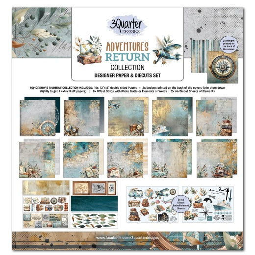 3Quarter Designs- Adventure Returns Scrapbook Collection