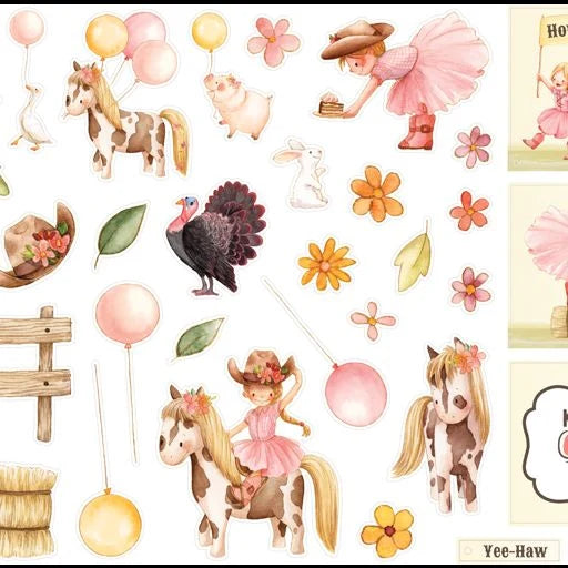 Keep It Simple Paper Crafts - Little Cowgirls Birthday Die Cut Pieces