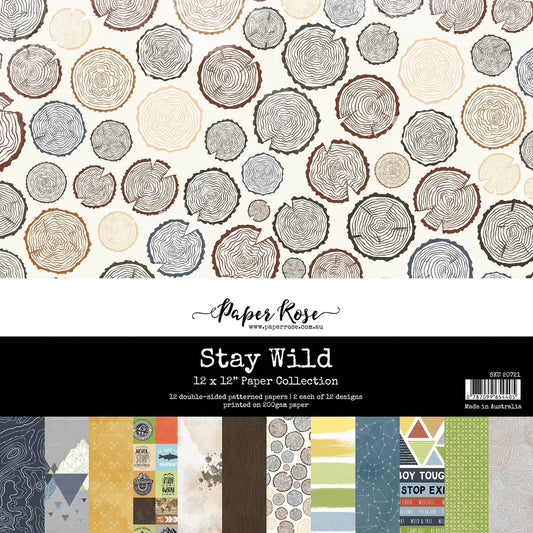 Paper Rose Studio - Stay Wild 12x12 Paper Collection